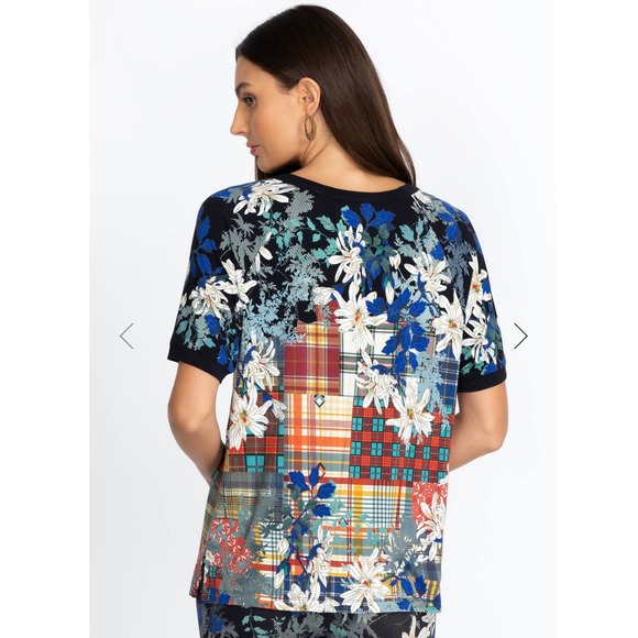 Johnny Was / Ona Raglan Tee / Boho Luxury Tshirt - Picture 3 of 6